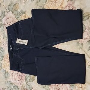 Lee riders mid rise boot cut new jeans size 10P petite dark blue